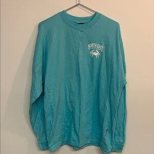 Teal Long Sleeve Men's Shirt